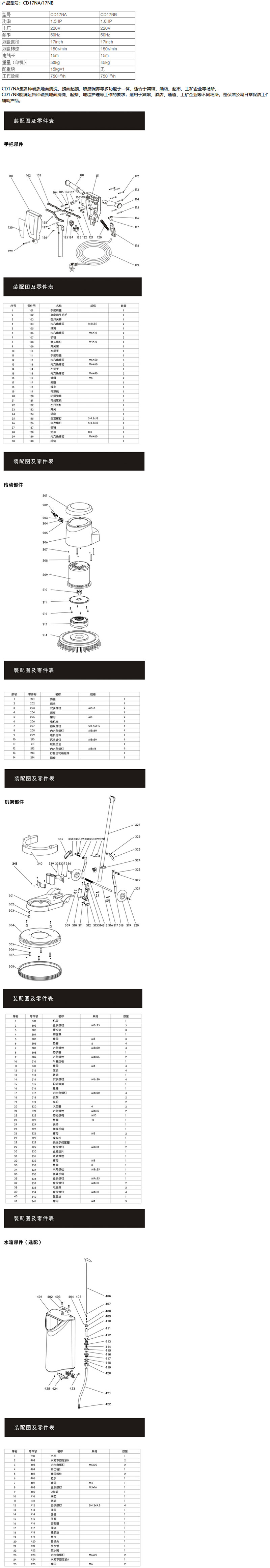 CD17NA&NB 多功能擦地机